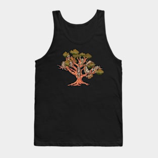 Sloth Lover Tree Nature Lazy Animal Sloth Tank Top